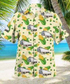 Grain Trailer Hawaiian Shirt Natural For Summer