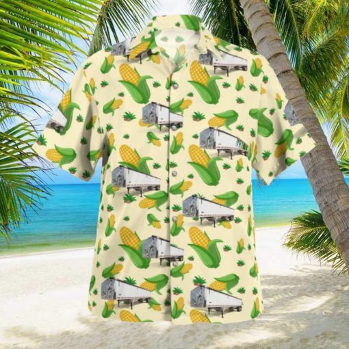 Grain Trailer Hawaiian Shirt Natural For Summer