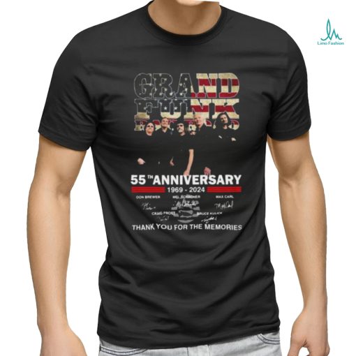 Grand Funk Railroad 55th Anniversary 1969 2024 Thank You For The Memories T shirt