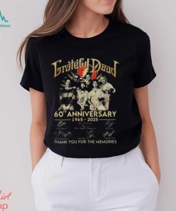 Grateful Dead 60th Anniversary 1965 2025 Thank You For The Memories Signatures Shirt