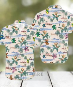 Grateful Dead Cute Dancing Bears Colors On The Beach 2024 Trendy Hawaiian Shirt