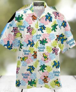 Grateful Dead Dancing Bears Hibiscus 2024 Trendy Hawaiian Shirt