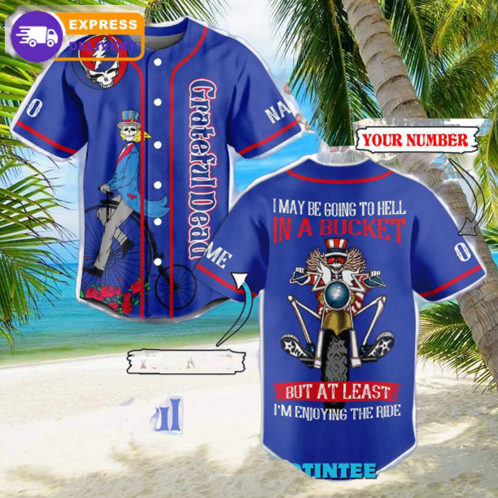 Grateful Dead In A Bucket Custom Name Baseball Jersey Grateful Dead In A Bucket Custom Name Baseball Jersey