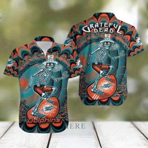 Grateful Dead NFL Miami Dolphins 2024 Trendy Hawaiian Shirt