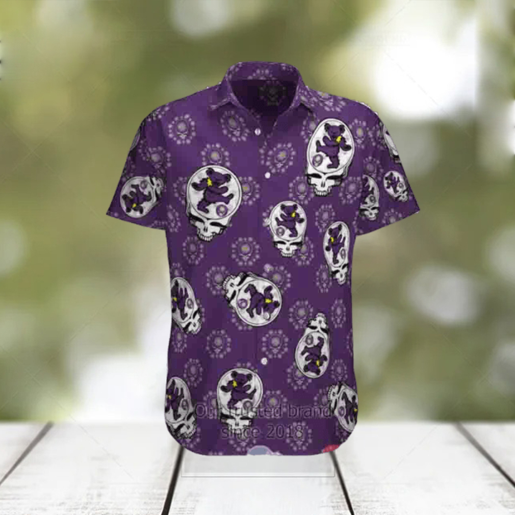 Grateful Dead Purple Dancing Bears 2024 Trendy Hawaiian Shirt Grateful Dead Purple Dancing Bears 2024 Trendy Hawaiian Shirt