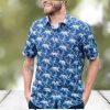 Paris Saint Germain F FC Logo Button Down Hawaiian Shirt Hip Summer Trend