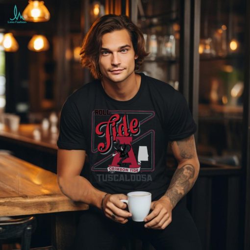 Gray Alabama Crimson Tide Retro Script Long Sleeve T Shirt