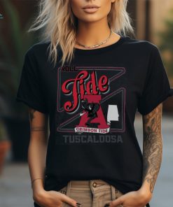 Gray Alabama Crimson Tide Retro Script Long Sleeve T Shirt