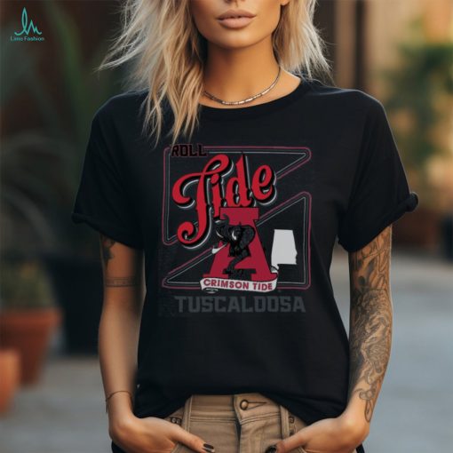 Gray Alabama Crimson Tide Retro Script Long Sleeve T Shirt