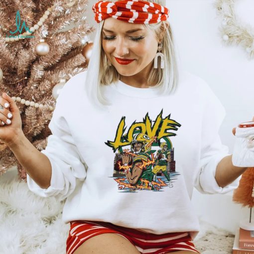 Green Bay Packers Jordan Love fire shirt