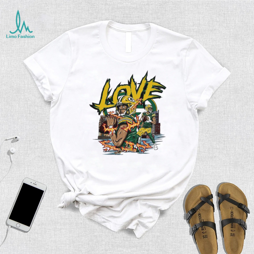 Green Bay Packers Jordan Love fire shirt Green Bay Packers Jordan Love fire shirt