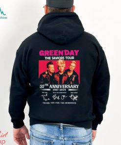 Green Day The Saviors Tour 37th Anniversary 1987 2024 Thank You For The Memories Signatures Shirt