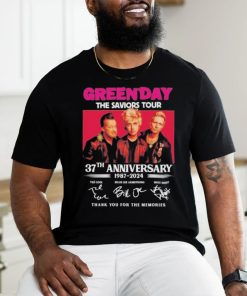 Green Day The Saviors Tour 37th Anniversary 1987 2024 Thank You For The Memories T Shirt