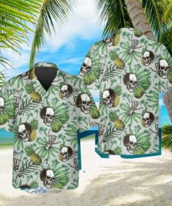 Green Pineapple Skull Hawaiian Shirt Impressive Gift