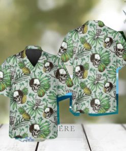 Green Pineapple Skull Hawaiian Shirt Impressive Gift