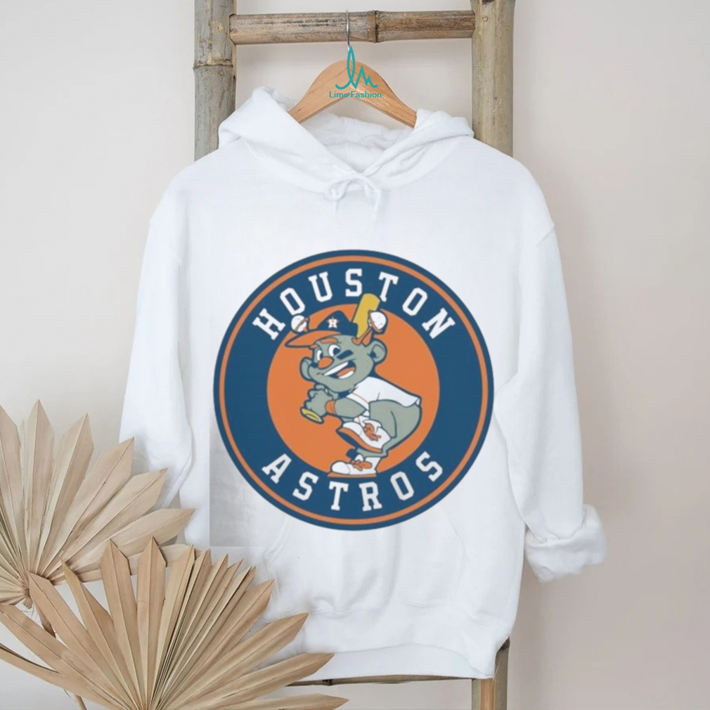 HOUSTON ASTROS CIRCLE NEW LOGO MASCOT SHIRT HOUSTON ASTROS CIRCLE NEW LOGO MASCOT SHIRT