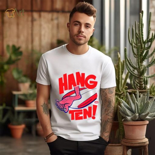 Hang ten foot shirt