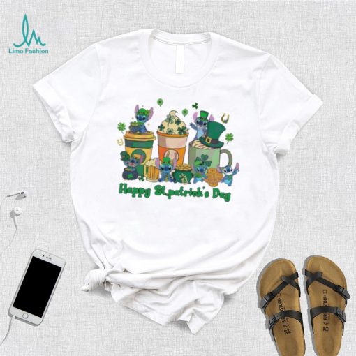 Happy St. Patrick’s Day Stitch coffee shirt