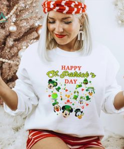 Happy St. Patrick’s day Mickey Mouse characters shamrocks shirt