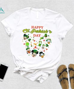 Happy St. Patrick’s day Mickey Mouse characters shamrocks shirt