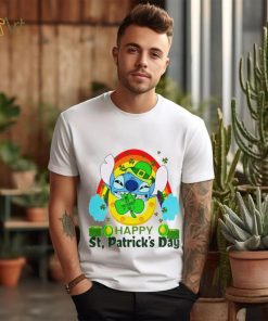 Happy St. Patrick’s day Stitch rainbow shamrocks shirt