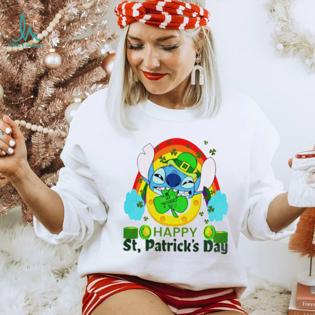 Happy St. Patrick’s day Stitch rainbow shamrocks shirt Happy St. Patrick’s day Stitch rainbow shamrocks shirt