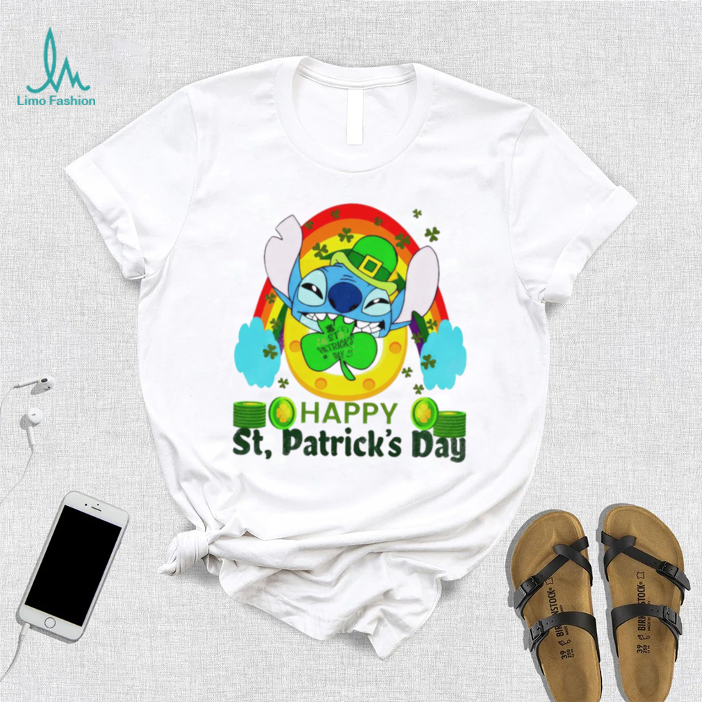 Happy St. Patrick’s day Stitch rainbow shamrocks shirt Happy St. Patrick’s day Stitch rainbow shamrocks shirt