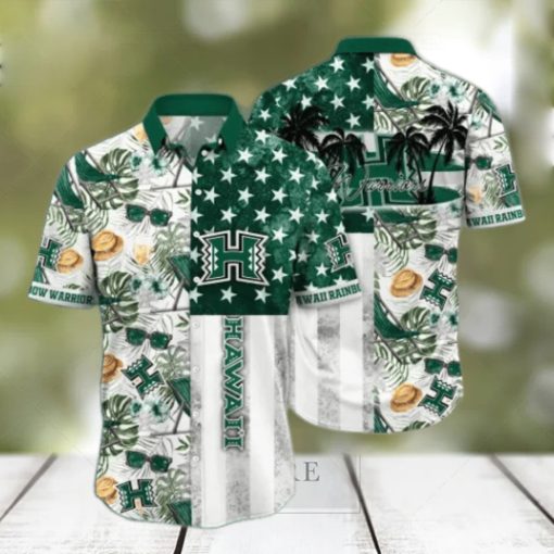 Hawaii Rainbow Warriors NCAA3 Flower Hawaii Shirt And Tshirt For Fans, Summer Football Shirts NA49817