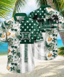 Hawaii Rainbow Warriors NCAA3 Flower Hawaii Shirt And Tshirt For Fans, Summer Football Shirts NA49817