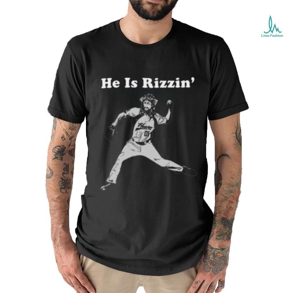 He Is Rizzin Funny Baseball Retro Christian T shirt He Is Rizzin Funny Baseball Retro Christian T shirt