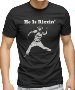 He Is Rizzin Funny Baseball Retro Christian T shirt