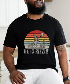 He Is Rizzin Funny Basketball Retro Christian Religious T shirt