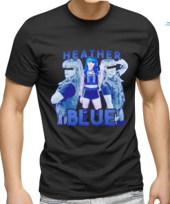 Heather blue shirt