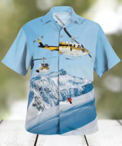 Heliski Hawaiian Shirt Signature For Summer