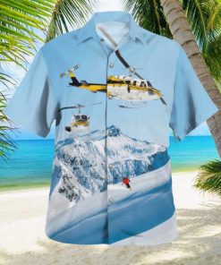 Heliski Hawaiian Shirt Signature For Summer