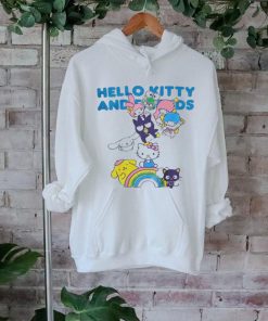 Hello Kitty And Friends Cloud Tie Dye Boyfriend Fit Girls shirt