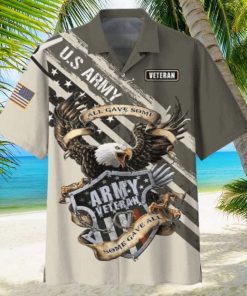 High Quality Veteran Eagle Army Aloha Hawaiian Shirt