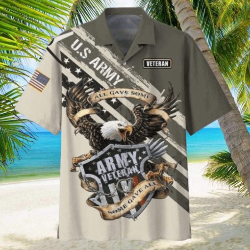 High Quality Veteran Eagle Army Aloha Hawaiian Shirt