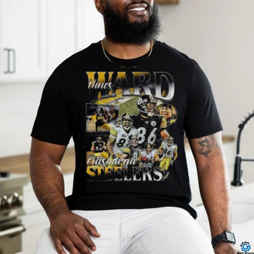 Hines Ward 90s Graphic Vintage Tee Football shirt