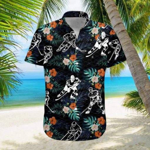 Hockey Aloha Hawaiian Shirt For Hockey Lover