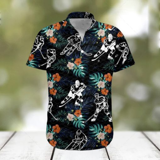 Hockey Aloha Hawaiian Shirt For Hockey Lover