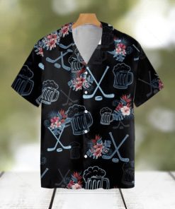 Hockey Beer Hawaiian Shirt For Men Women