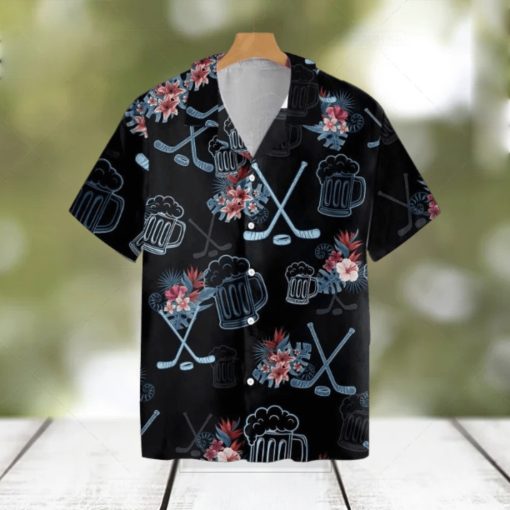 Hockey Beer Hawaiian Shirt For Men Women