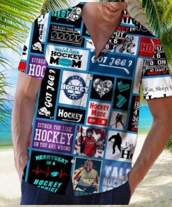 Hockey Hawaiian Shirt For Hockey Fan, Summer Holiday Gift Idea, Sports Lover Gift