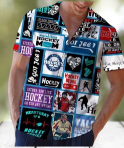 Hockey Hawaiian Shirt For Hockey Fan, Summer Holiday Gift Idea, Sports Lover Gift