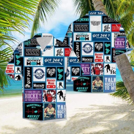 Hockey Heartbeat Hawaiian Shirt For Men Women