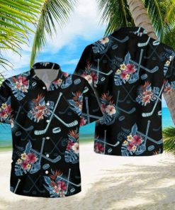 Hockey Tropical Hawaiian Shirt For Summer Holiday Gift Idea