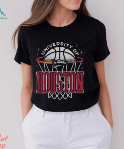 Houston Cougars Basketball Retro Rocket Tee Shirt