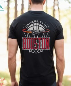 Houston Cougars Basketball Retro Rocket Tee Shirt