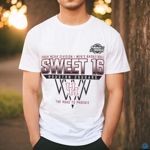 Houston Cougars Sweet 16 DI Men’s Basketball 2024 The Road To Phoenix Shirt